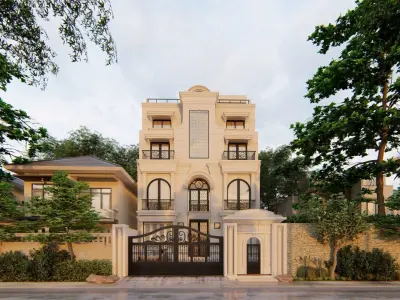 Classic House Exterior 3D model purchase