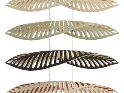 David Trubridge NAVICULA Hanging lamp 3D model