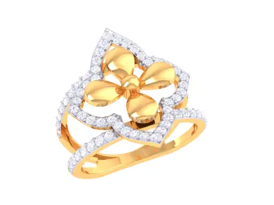   Women Ring MTL 3dm STL OBJ FBX Details 3D print model 8