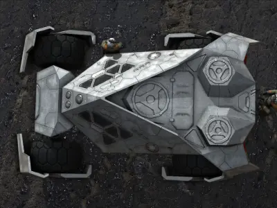 PHANTOM a scfi-fi APC Low-poly 3D model