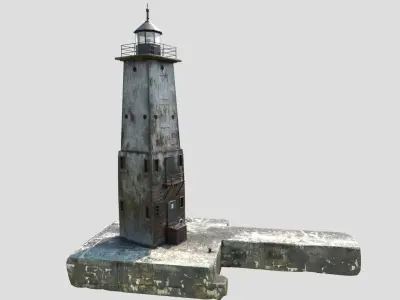 Dark Lighthouse 3D model