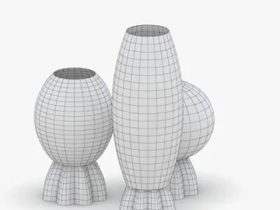 1373 - Table Lamp Low-poly 3D model