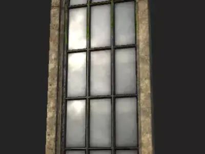 Courthouse Window Low-poly 3D model