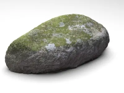 MOSS ROCK 5 Low-poly 3D model