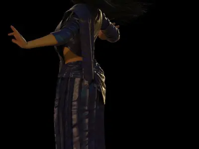 Sari summer set 3D model