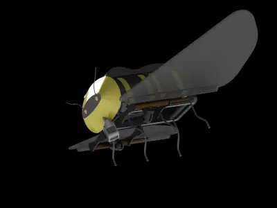 Drone light bulb 3D model