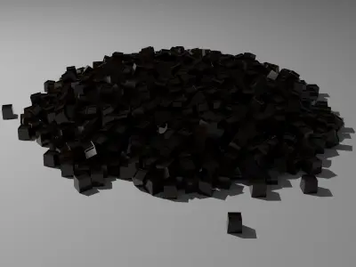 chocloates cubes 3D model