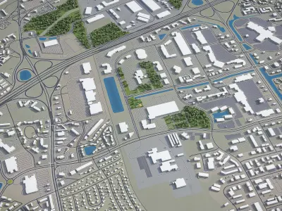 Chesapeake Low-poly 3D model