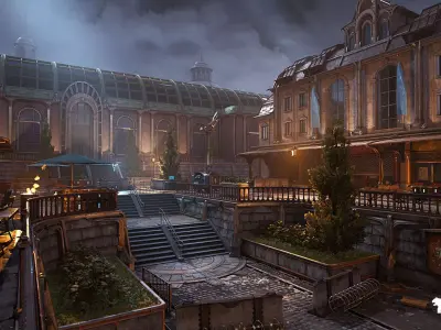 The Rally Point Environment Modular Low-poly 3D model