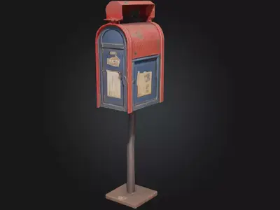 Vintage Mailbox  Timeless Charm with a Touch of Nostalgia 3D model