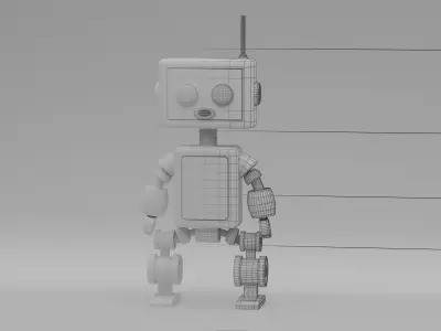 Metallic-Robot 3D model