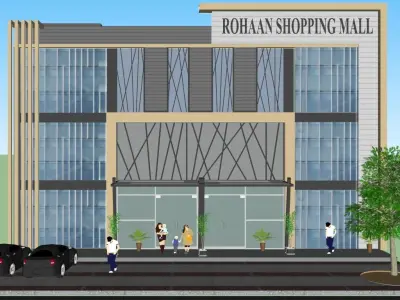 Small Shopping Mall 3D model