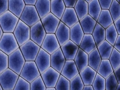 Unique Wall Tile 01 - Turtle shell-Seamless Texture