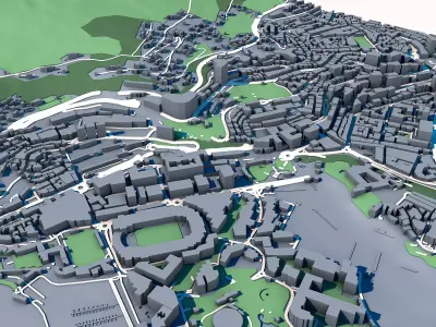 Exotic Garden of Monaco Jardin Exotique de Monaco  3D model