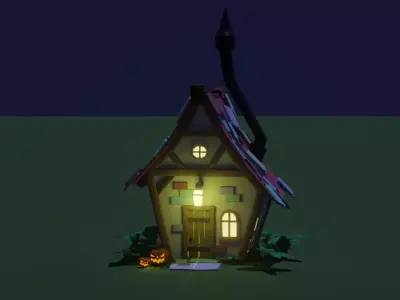 Stylized Cottage 3D model