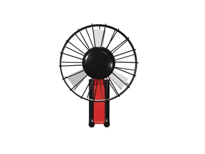 Table Fan Low-poly 3D model