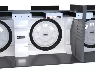 The Mandalorian - Rebel Prison Ship 4 - Cell Hallway 1-18 scale 3D print model