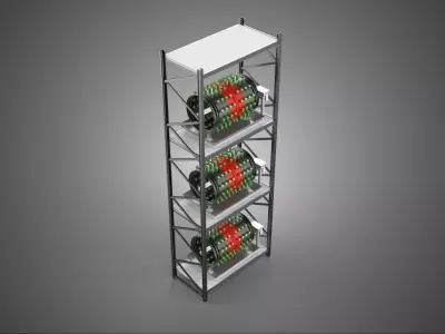 STACKED VERTICAL GARDEN TOWER FRAME ROTARY HYDROPONIC PLANT FARM 3D model