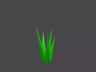 Low poly grass model 3D model