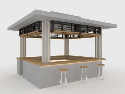 Collection Booth 1 3D Model Pack
