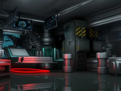 Sci Fi Room 3D model