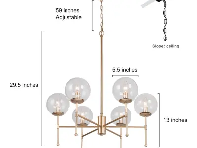 ceiling light 019 Free 3D model