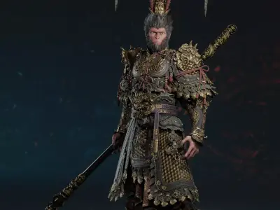 Black Myth Goku 3D model