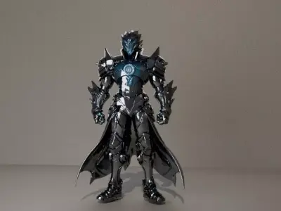 Futuristic Warrior Robot 3D Model 3D model purchase