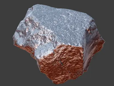 Cinder Debris Low-poly 3D model