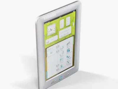 Kromax Intelligent book KR-701 e-reader Low-poly 3D model