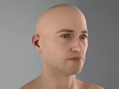 Male full body Rig 3D model