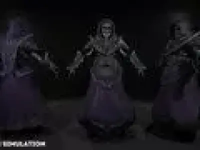 Modular Character System Low-poly 3D model