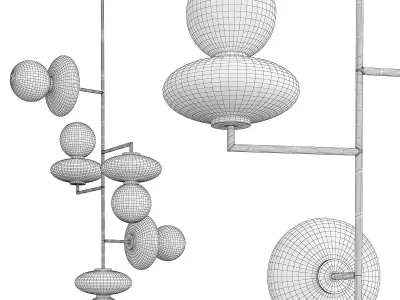 Arteriors Pimpri Chandelier Low-poly 3D model