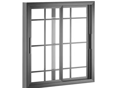 Aluminum Sliding Windows 3D model