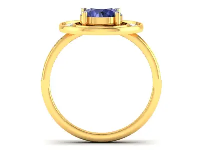 Diamond Ring For Women 3d Print Model 3D print model 27