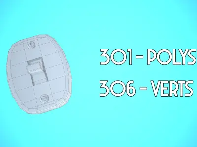 LIGHT SWITCHER 01 CARTOON STYLIZED Low-poly 3D model