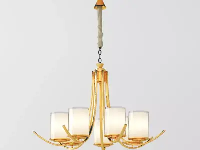 modern chandelier00 Low-poly 3D model