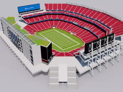 Levis Stadium - San Francisco California USA 3D model