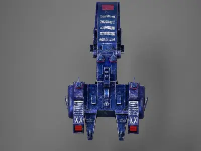 Spaceship Low-poly 3D model