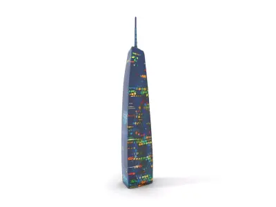 Sleek Tower model pack Low-poly 3D model