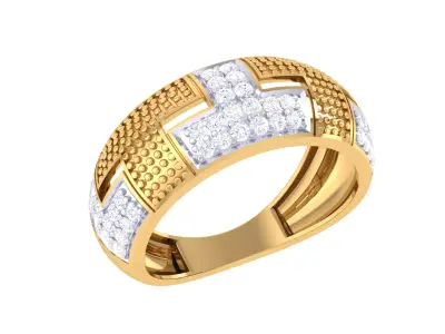 Women Ring  Render 3dm STL OBJ FBX Details 3D print model 135