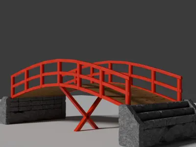 Samurai Bridge 3D model