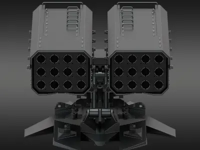 SciFi Missile Launcher 3D model