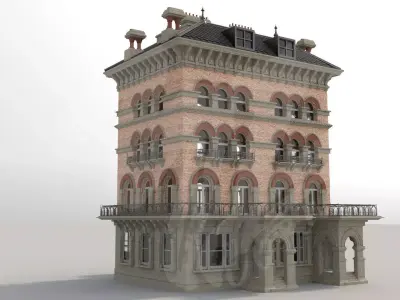 Victorian building 3D model
