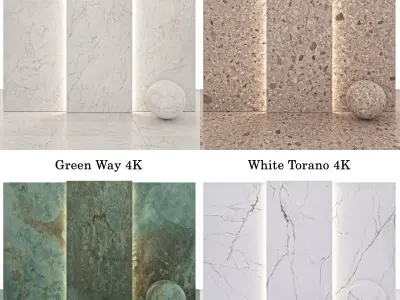 Stone 137 - Terrazzo-Carrara-Torano-Green Way Texture