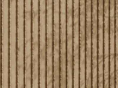 Ribbed concrete wall with wood stamp - Seamless Texture