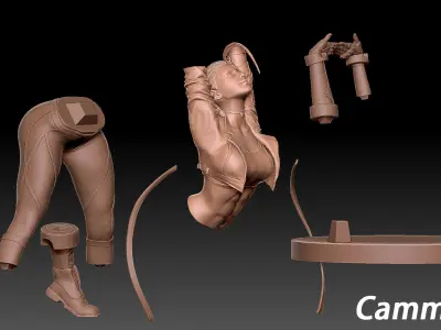 cammy street fighter 6 3D print model
