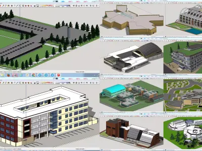 Pack SKP SCHOOL C1-C10 3D model