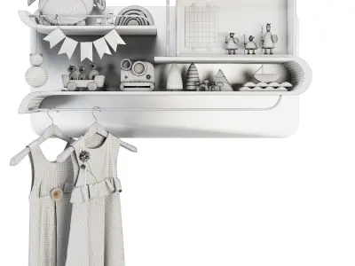 Kids Room Set 01 3D model