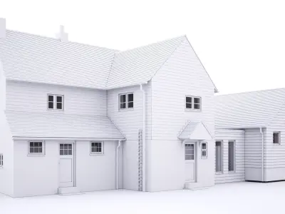British House Hale Oak Road 3D model